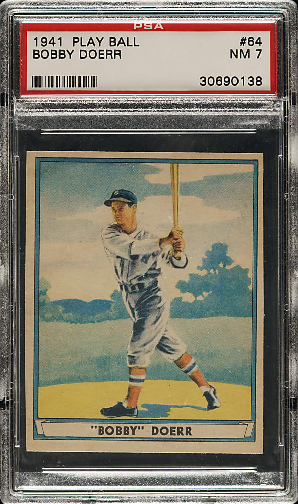 1941 R336 Play Ball #64 Bobby Doerr PSA NM 7
