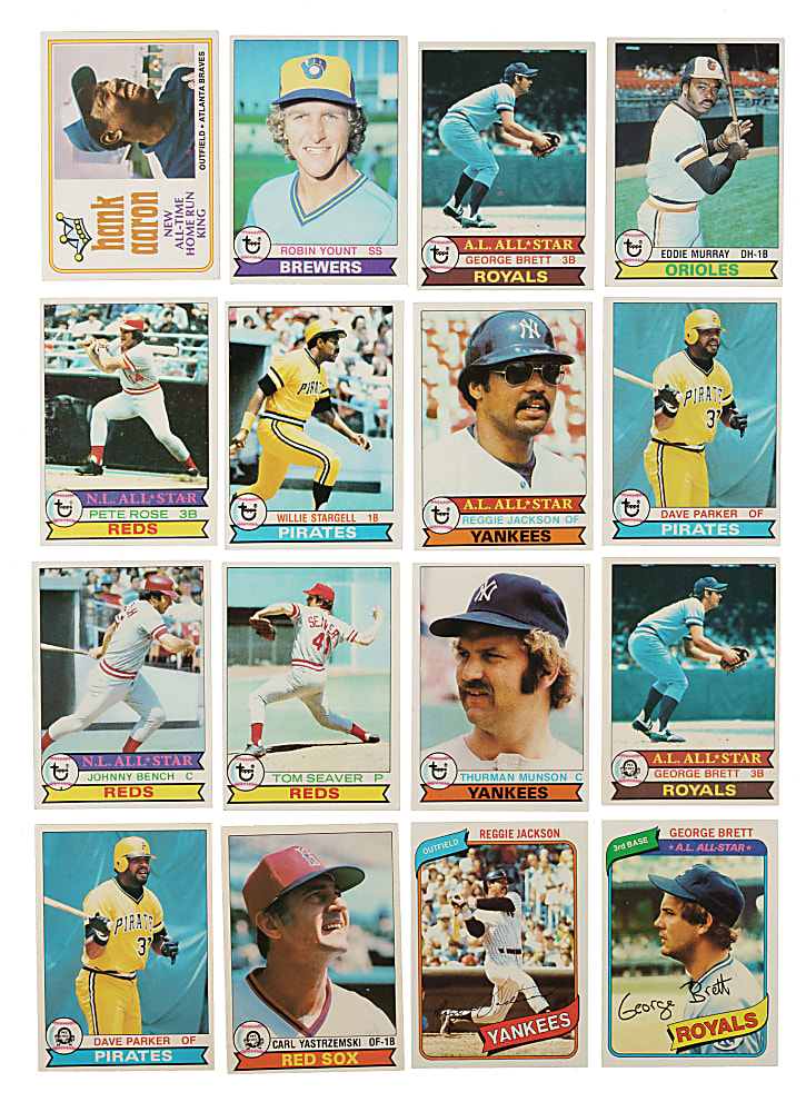 1974 to 1980 Topps and O-Pee-Chee Collection (268) Including 117 Hall of Famers
