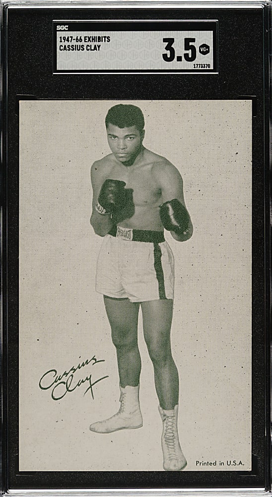 1947-1966 Exhibits Boxing Cassius Clay (Muhammad Ali) SGC VG+ 3.5