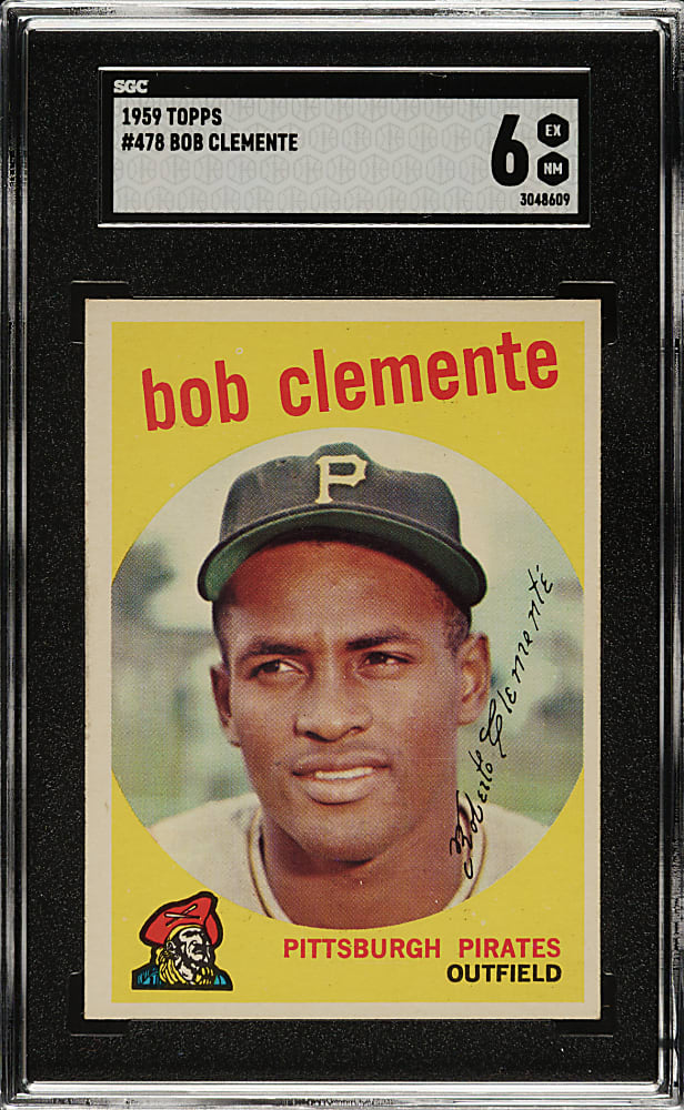 1959 Topps #478 Roberto Clemente SGC EX/NM 6
