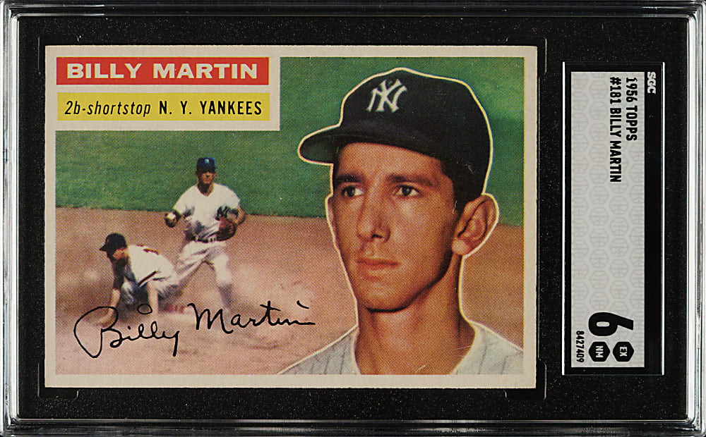 1956 Topps #181 Billy Martin SGC EX/NM 6