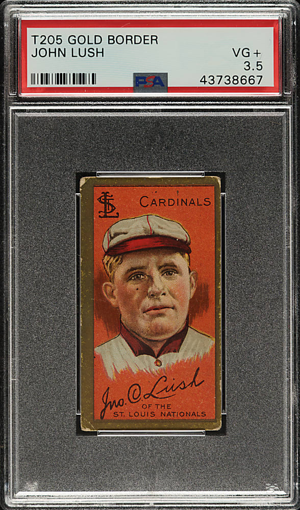 1911 T205 Gold Border John Lush PSA VG+ 3.5