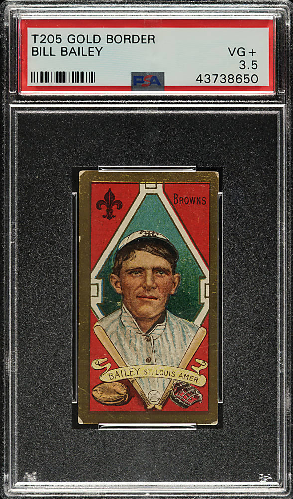 1911 T205 Gold Border Bill Bailey PSA VG+ 3.5
