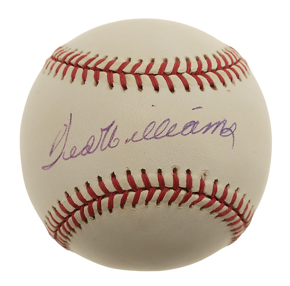 Ted Williams Single-Signed Baseball - JSA