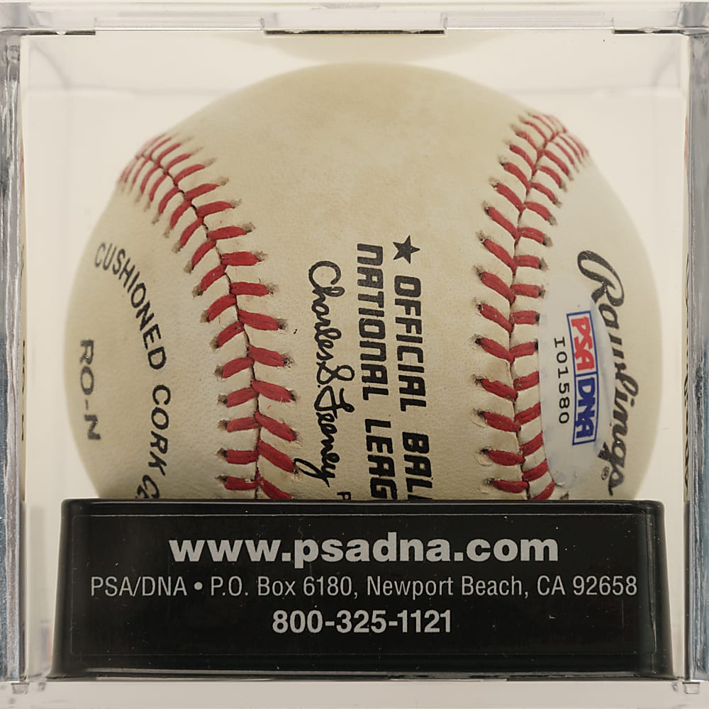 Don Drysdale Single-Signed Baseball PSA/DNA NM 7