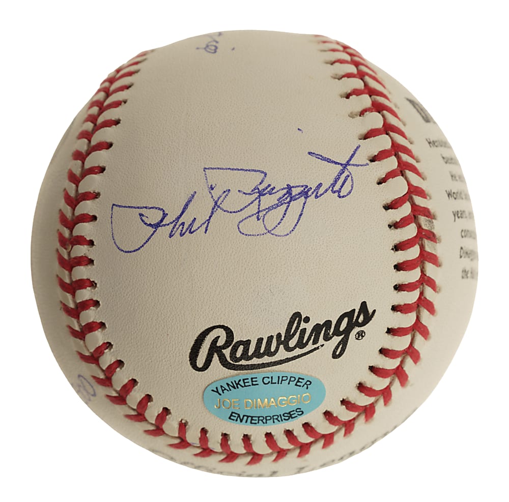 Joe DiMaggio, Yogi Berra, Whitey Ford, and Phil Rizzuto Multi-Signed Limited-Edition Portrait Baseball