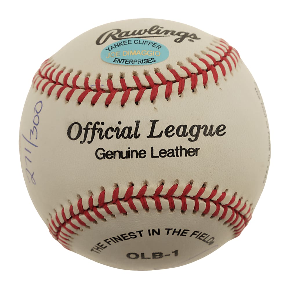 Joe DiMaggio, Yogi Berra, Whitey Ford, and Phil Rizzuto Multi-Signed Limited-Edition Portrait Baseball