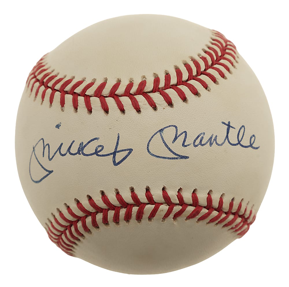 Mickey Mantle Single-Signed Baseball - JSA