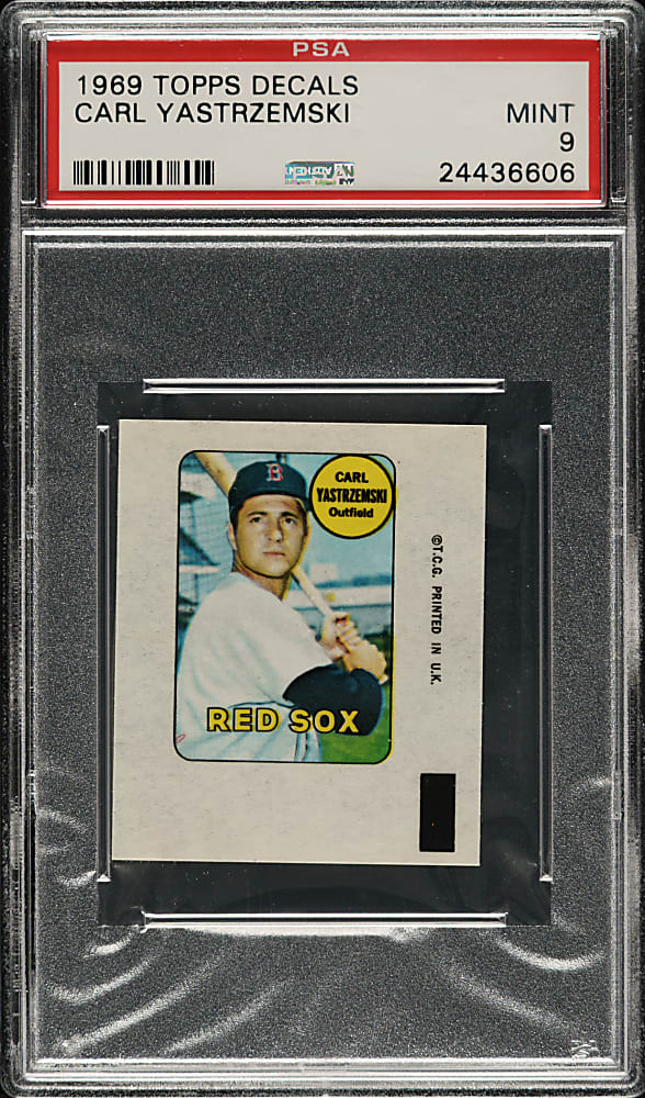 1969 Topps Decals Carl Yastrzemski PSA MINT 9