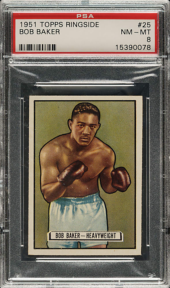 1951 Topps Ringside Boxing #25 Bob Baker PSA NM-MT 8