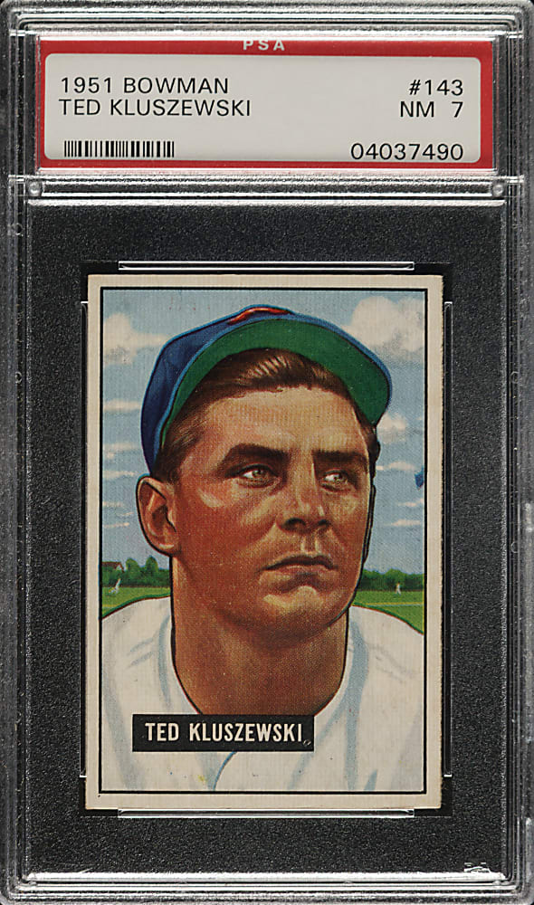 1951 Bowman #143 Ted Kluszewski PSA NM 7