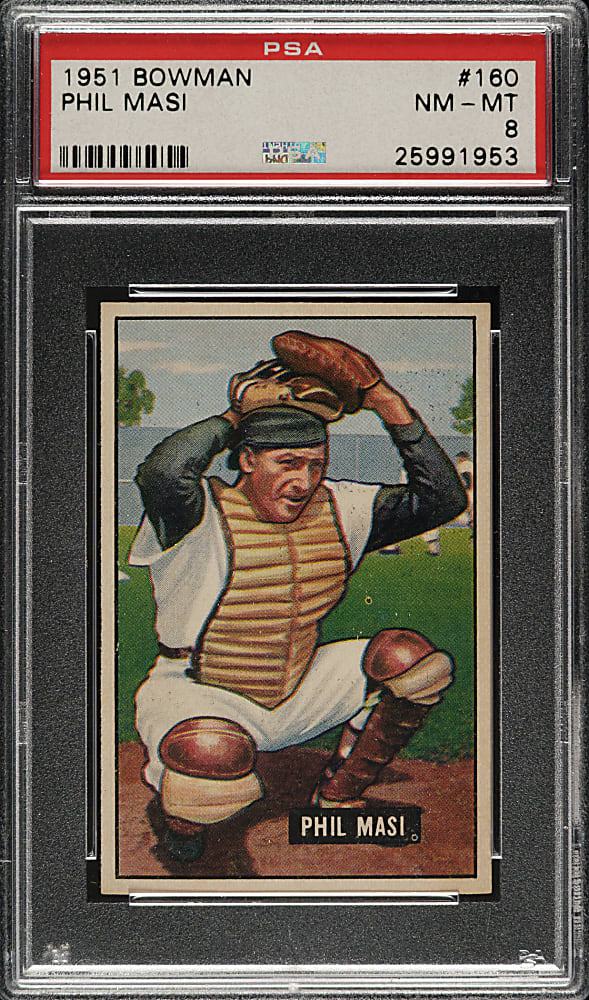 1951 Bowman #160 Phil Masi PSA NM-MT 8