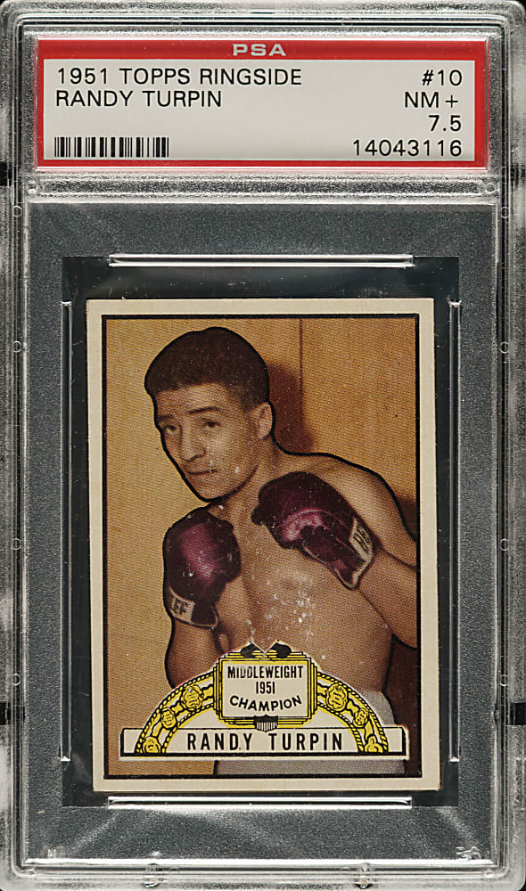 1951 Topps Ringside Boxing #10 Randy Turpin PSA NM+ 7.5