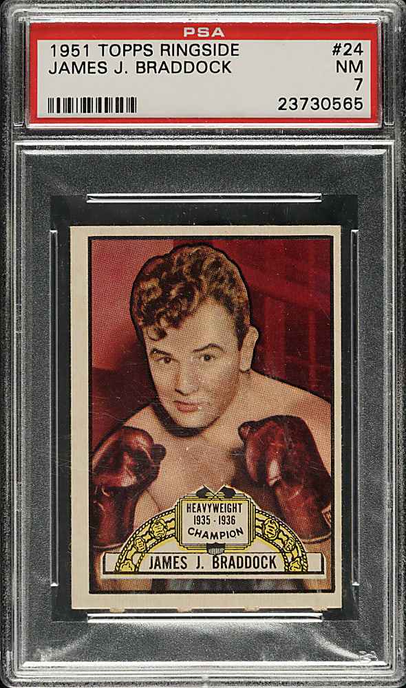 1951 Topps Ringside Boxing #24 James Braddock PSA NM 7