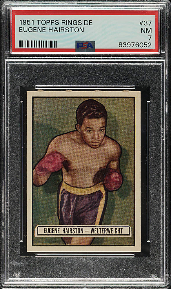 1951 Topps Ringside Boxing #37 Eugene Hairston PSA NM 7