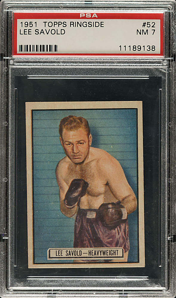 1951 Topps Ringside Boxing #52 Lee Savold PSA NM 7