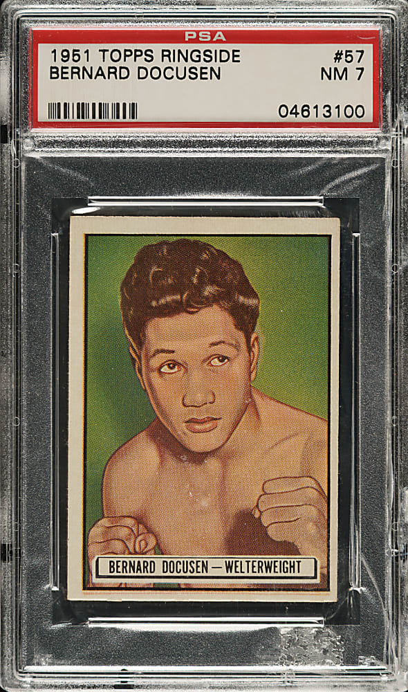 1951 Topps Ringside Boxing #57 Bernard Docusen PSA NM 7