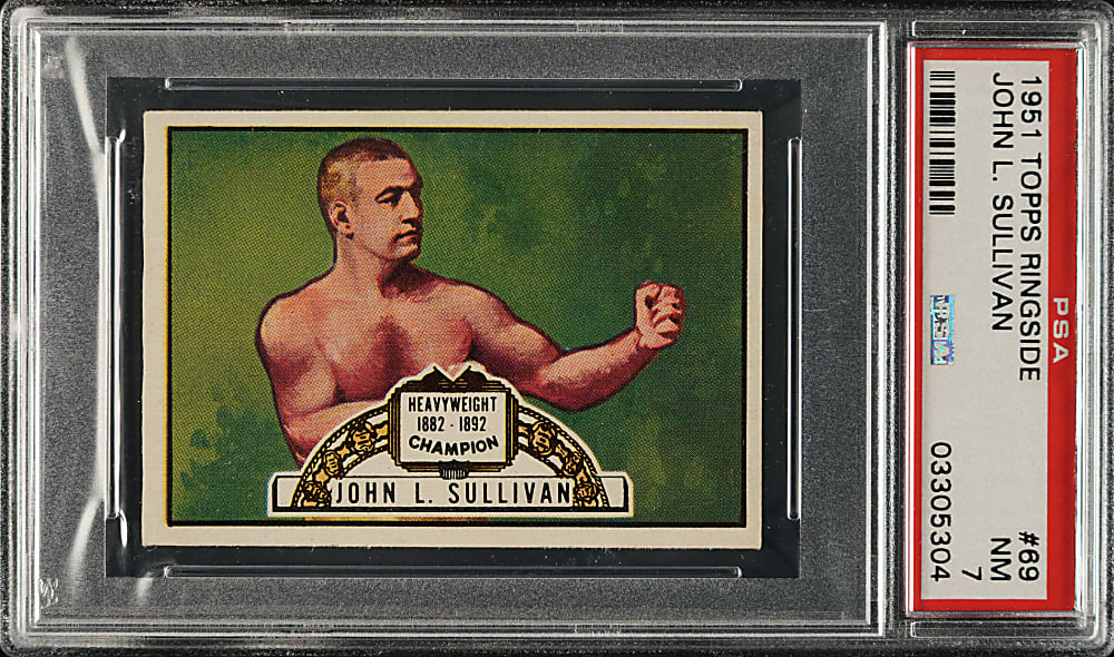 1951 Topps Ringside Boxing #69 John L. Sullivan PSA NM 7