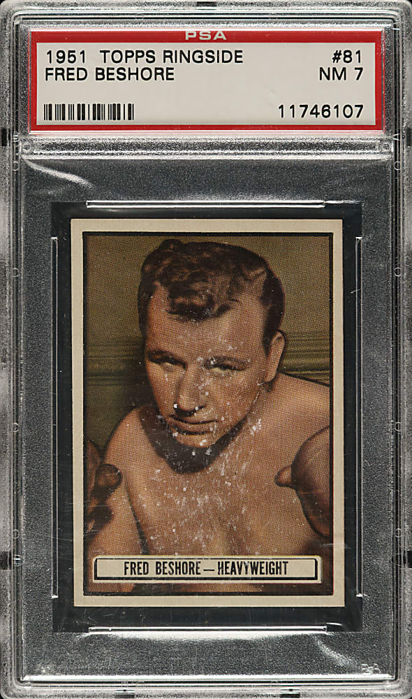 1951 Topps Ringside Boxing #81 Fred Beshore PSA NM 7