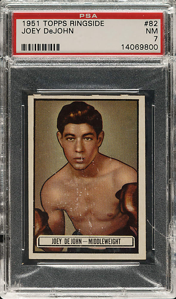 1951 Topps Ringside Boxing #82 Joey DeJohn PSA NM 7