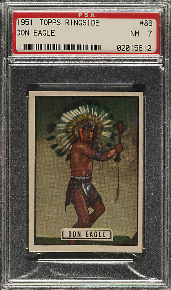 1951 Topps Ringside Boxing #86 Don Eagle PSA NM 7