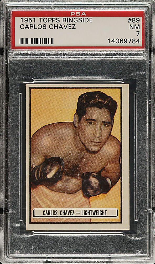 1951 Topps Ringside Boxing #89 Carlos Chavez PSA NM 7