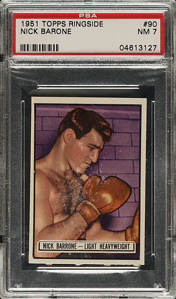 1951 Topps Ringside Boxing #90 Nick Barone PSA NM 7