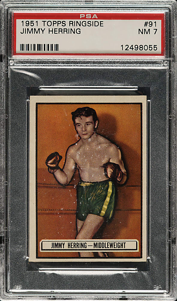 1951 Topps Ringside Boxing #91 Jimmy Herring PSA NM 7
