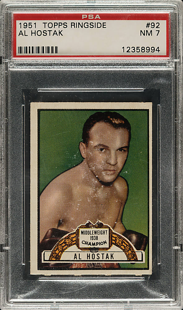 1951 Topps Ringside Boxing #92 Al Hostak PSA NM 7