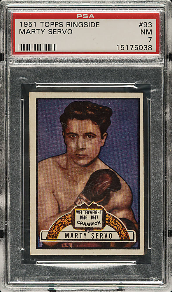 1951 Topps Ringside Boxing #93 Marty Servo PSA NM 7