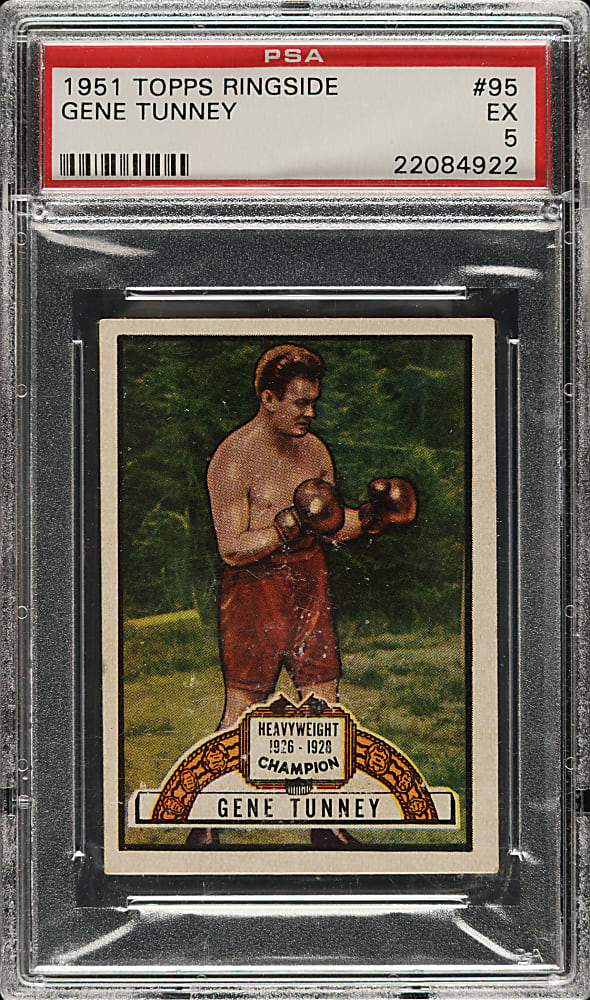 1951 Topps Ringside Boxing #95 Gene Tunney PSA EX 5