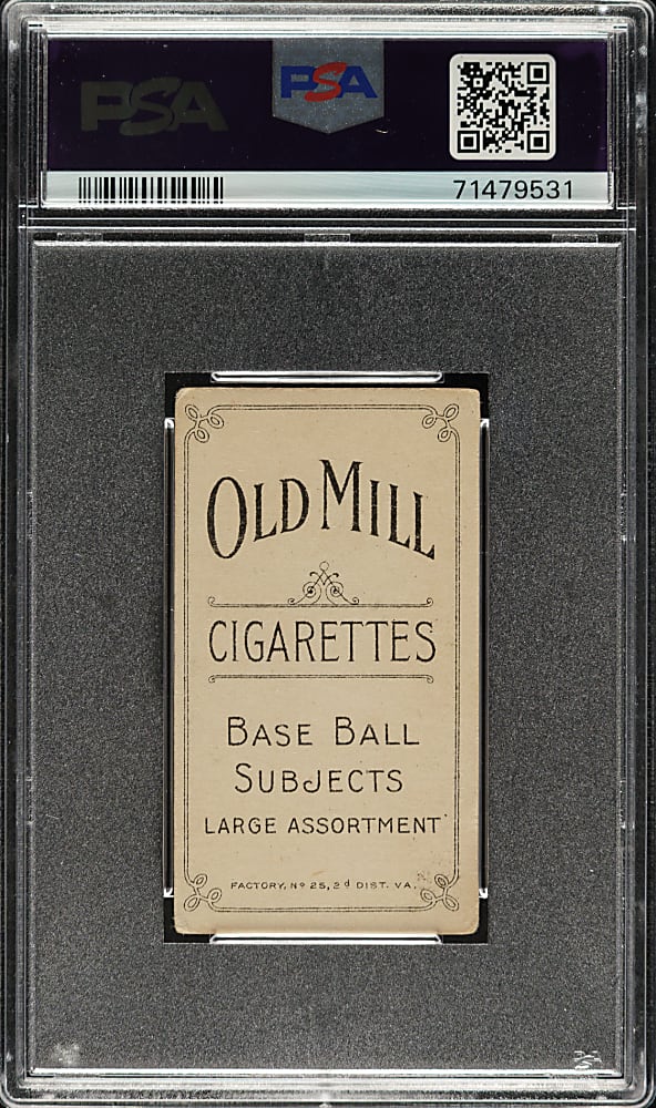 1909-1911 T206 White Border Chief Bender Pitching, Trees in Background PSA GOOD 2 - Old Mill Back