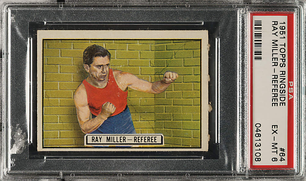 1951 Topps Ringside Boxing #64 Ray Miller PSA EX-MT 6
