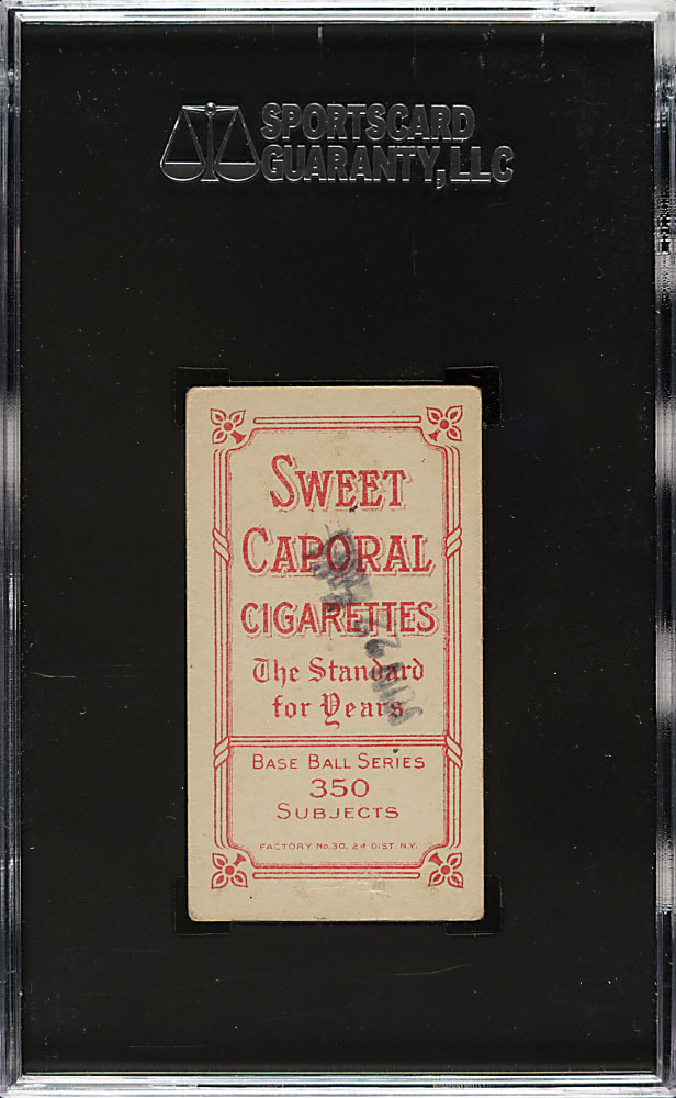 1909-1911 T206 White Border Nap Lajoie with Bat SGC FAIR 1.5