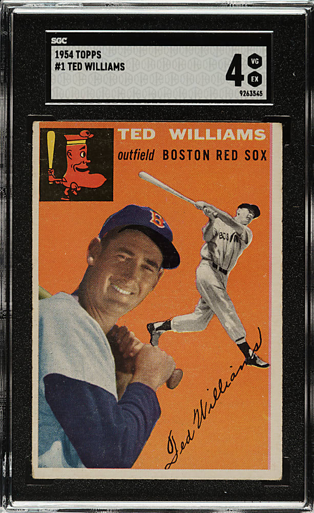 1954 Topps #1 Ted Williams SGC VG/EX 4