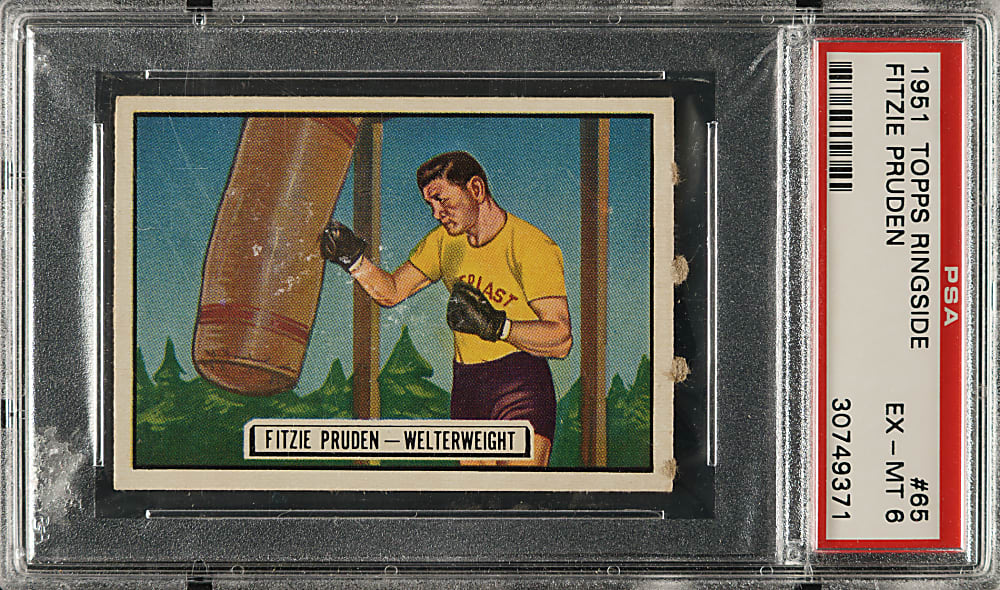 1951 Topps Ringside Boxing #65 Fitzie Pruden PSA EX-MT 6