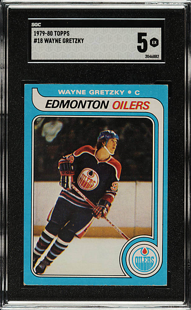 1979-1980 Topps Hockey #18 Wayne Gretzky Rookie SGC EX 5