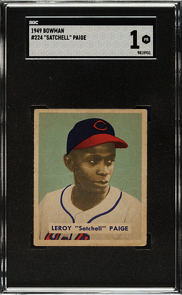 1949 Bowman #224 Satchel Paige SGC POOR 1