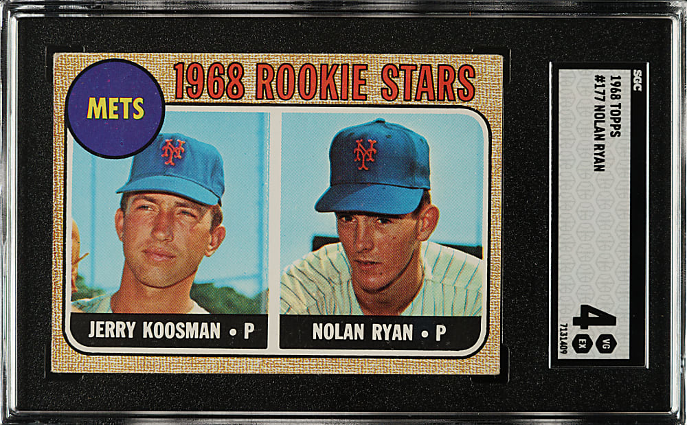 1968 Topps #177 Nolan Ryan Rookie SGC VG/EX 4