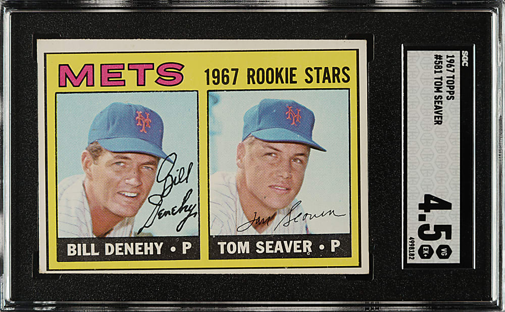 1967 Topps #581 Tom Seaver Rookie SGC VG/EX+ 4.5