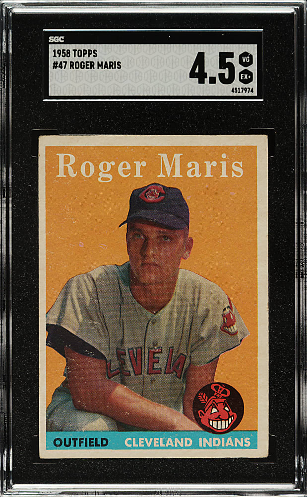 1958 Topps #47 Roger Maris Rookie SGC VG/EX+ 4.5