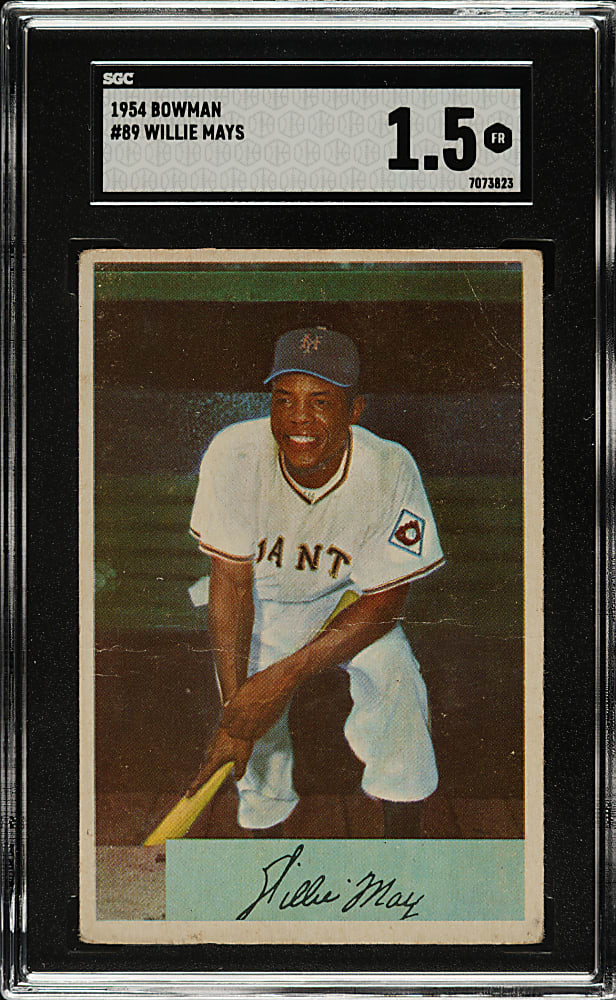 1954 Bowman #89 Willie Mays SGC FAIR 1.5