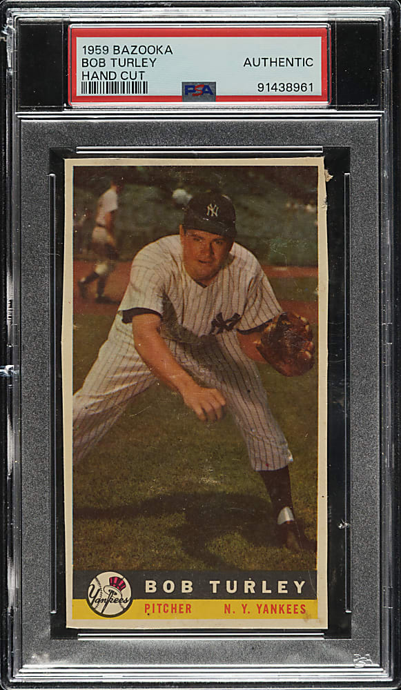 1959 Bazooka Bob Turley PSA Authentic