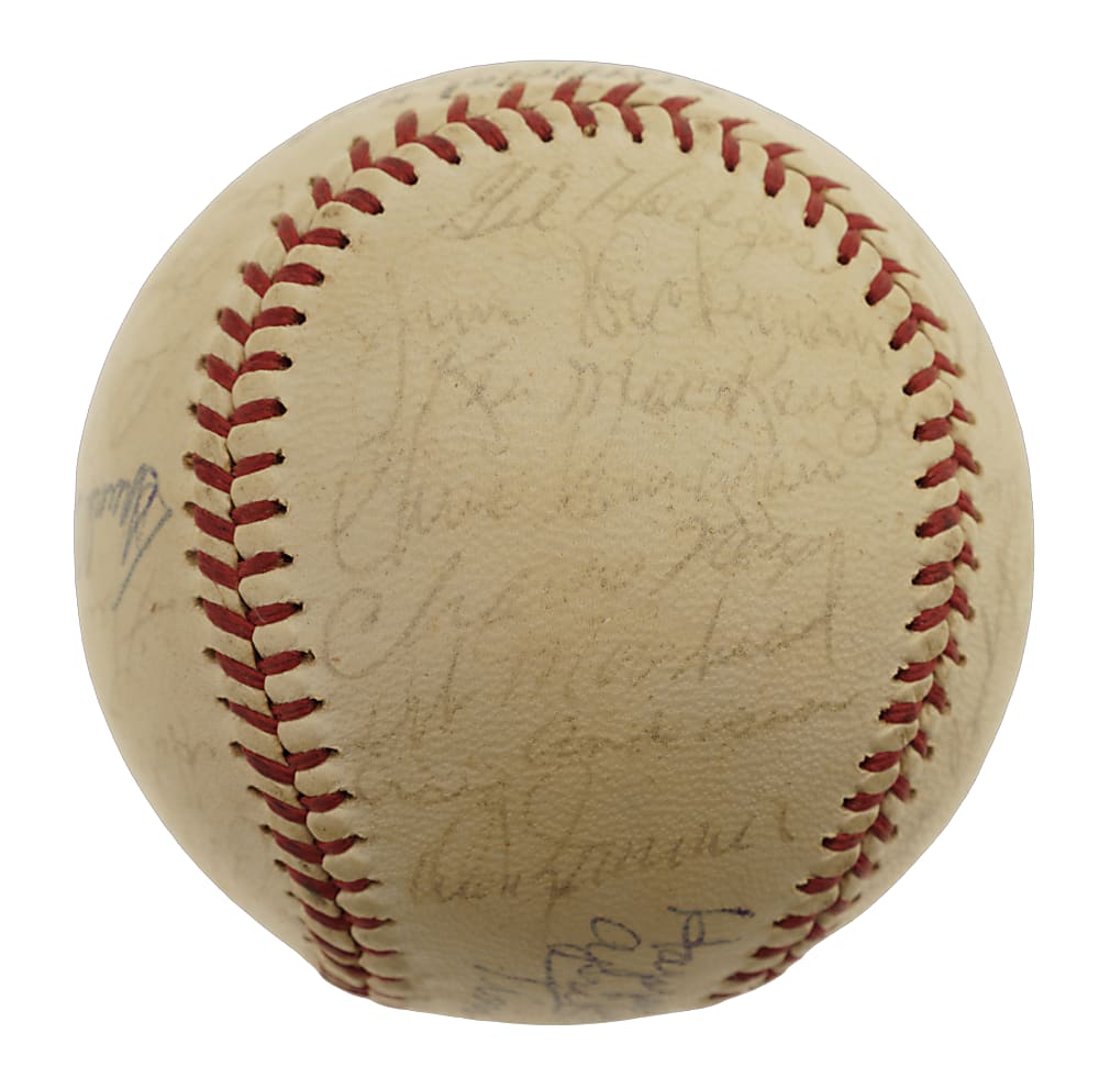 1962 New York Mets Team-Signed Ball with Gil Hodges and Casey Stengel - JSA
