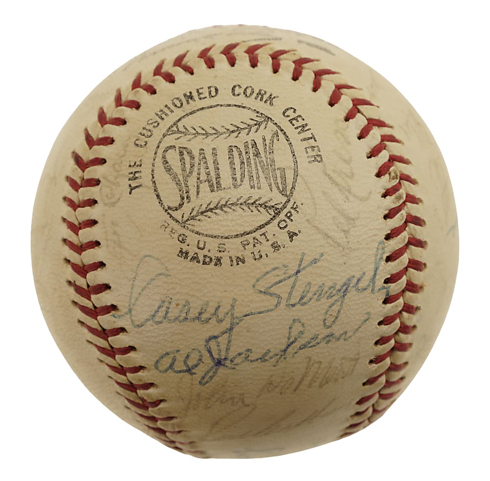 1962 New York Mets Team-Signed Ball with Gil Hodges and Casey Stengel - JSA