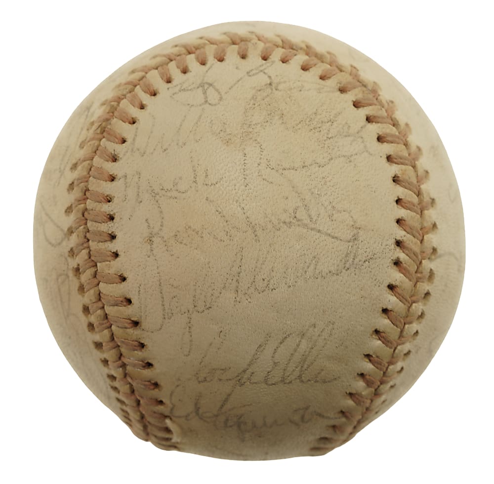 1976 New York Yankees American League Champions Team-Signed Baseball with Yogi Berra and Billy Martin