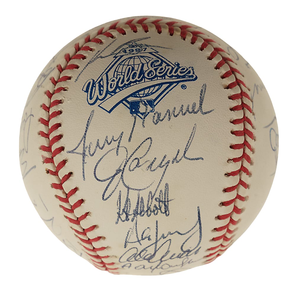 1997 Florida Marlins World Champions Team-Signed Baseball