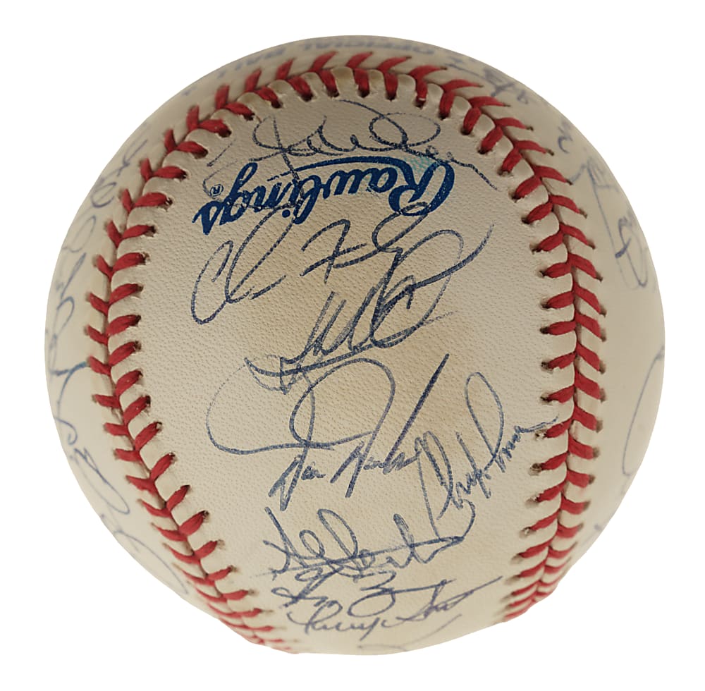 1997 Florida Marlins World Champions Team-Signed Baseball