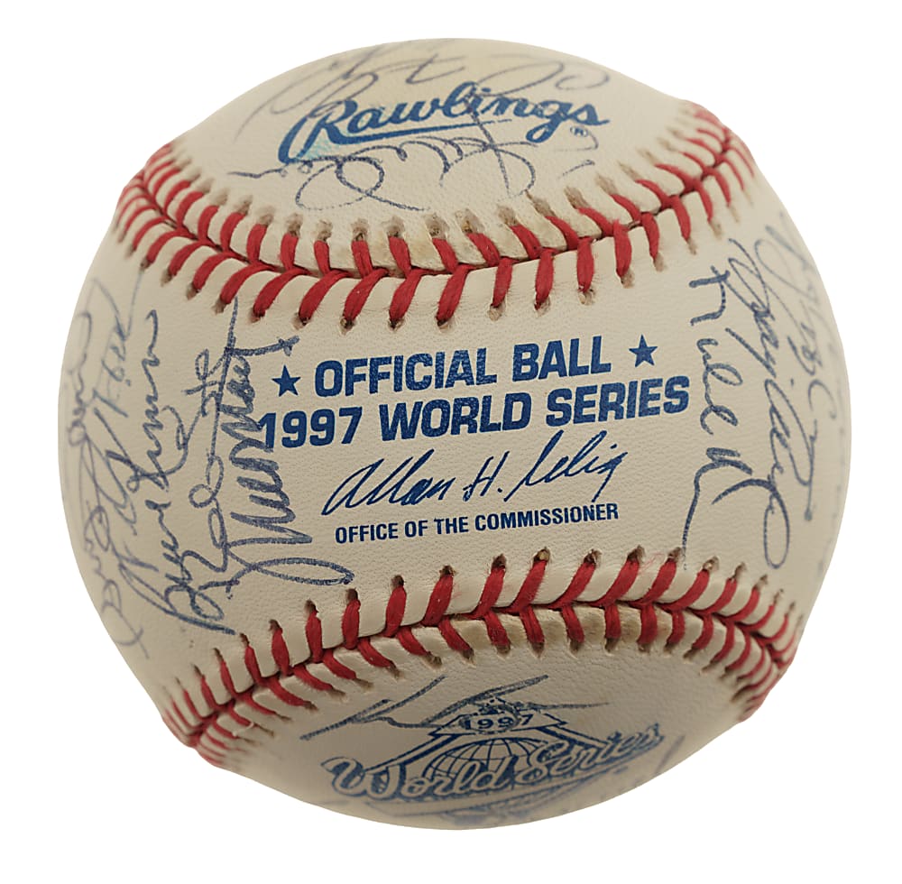 1997 Florida Marlins World Champions Team-Signed Baseball