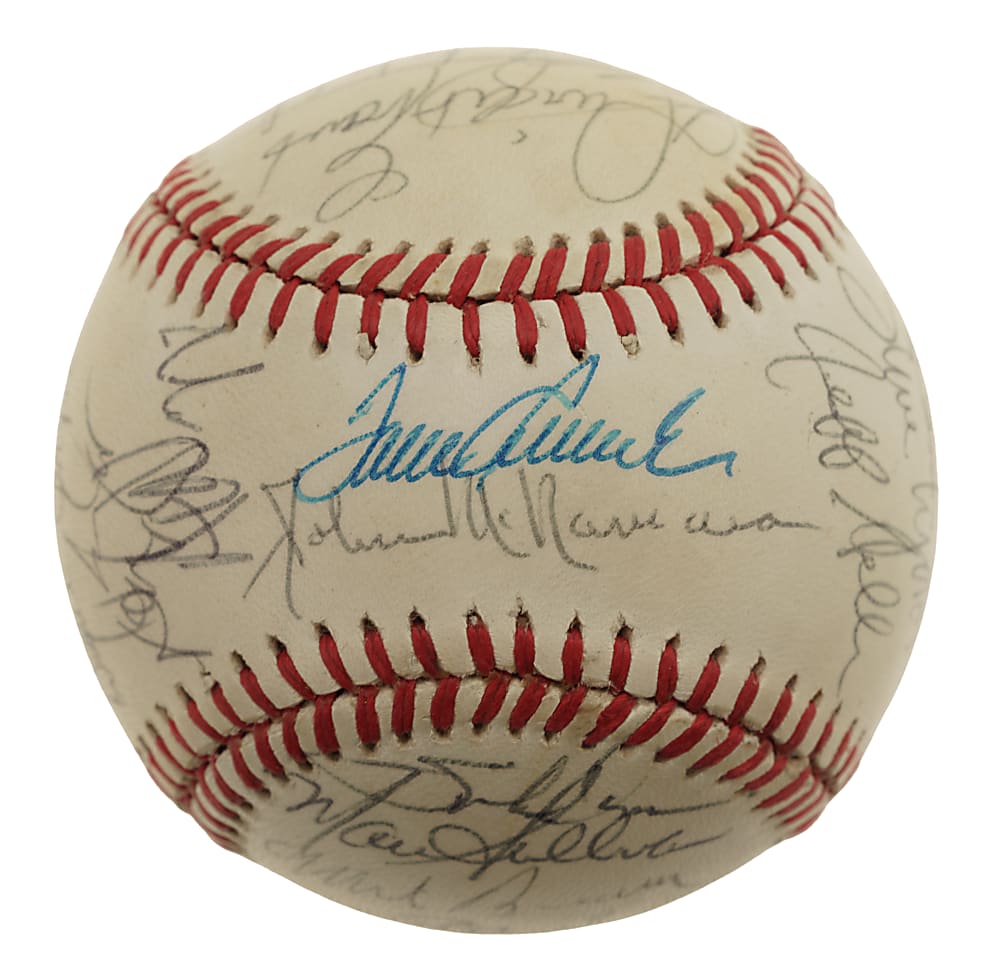 1986 Boston Red Sox American League Champions Team-Signed Baseball with Seaver, Boggs, and Clemens